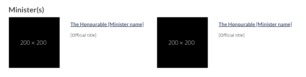 Minister or institutional head for large screens. Text version below: